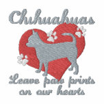 Chihuahuas Leave Paw Prints embroidered shirts