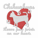 Chihuahuas Leave Paw Prints embroidered shirts
