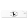 Chihuahuas Silhouette Black Bumper Sticker