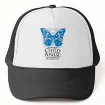Child Abuse Butterfly Trucker Hat