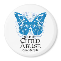 Child Abuse Butterfly Fridge Magnets
