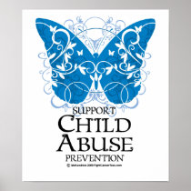 Child Abuse Butterfly Print