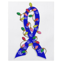 Child Abuse Christmas Lights Ribbon Flyer Design