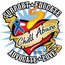 Child Abuse Classic Heart Acrylic Cut Outs