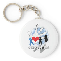 Child Abuse Handprint Key Chain