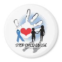 Child Abuse Handprint Refrigerator Magnets