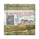 Child abuse poster (mural), Ecudaor magnets