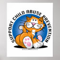Child Abuse Prevention Cat posters