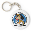 Child Abuse Prevention Dog keychains