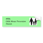 Child Abuse Prevention Month bumper stickers