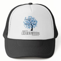 Child Abuse Prevention Tree Trucker Hat