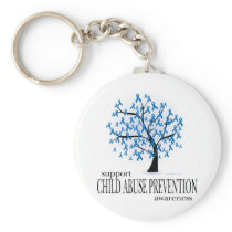 Child Abuse Prevention Tree Key Chains