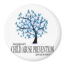 Child Abuse Prevention Tree Fridge Magnet