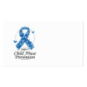 Child Abuse Ribbon of Butterflies business cards