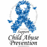 Child Abuse Ribbon of Butterflies Photo Sculptures