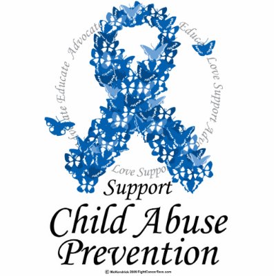 Child Abuse Ribbon of Butterflies Photo Sculptures by fightcancertees