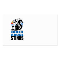 Child Abuse Stinks Business Card Templates