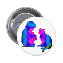 Child and Cat Kitten Pins