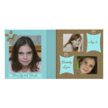 Child / Family Teal & Chocolate Photo Card photo cards