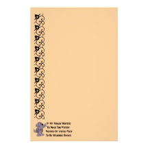 Child-Free Puppy Dog Customized Stationery