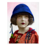 "Child in Blue Hat" Vintage Portrait Post Card
