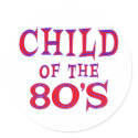 Child of 80s stickers