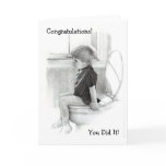 CHILD ON POTTY: CONGRATULATIONS: HUMOR