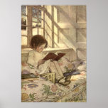Child Reading a Book by Jessie Willcox Smith posters