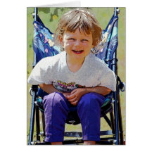 Child Toddler in a Pushchair (1) Greeting Card