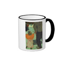 Child wearing a red scarf, c. 1891 coffee mugs
