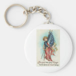 Child with Flag Key Chain