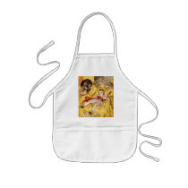 Child with Saint Bernard: Art by Anders Zorn, 1884 Apron