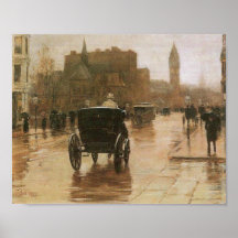 Childe Hassam - Columbus Avenue Posters