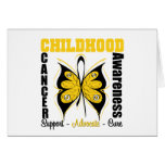 Childhood Cancer Awareness Butterfly Card