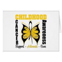 Childhood Cancer Awareness Butterfly Card