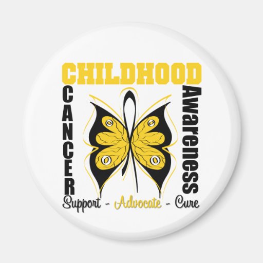 Childhood Cancer Awareness Butterfly Magnets