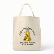 Childhood Cancer Awareness Month Flower Ribbon 2 Canvas Bags