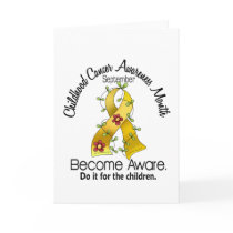 Childhood Cancer Awareness Month Flower Ribbon 2