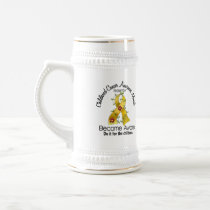 Childhood Cancer Awareness Month Flower Ribbon 2 Mug