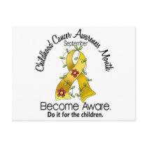 Childhood Cancer Awareness Month Flower Ribbon 2