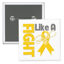 Childhood Cancer Chic Fight Like A Girl Ribbon Pin
