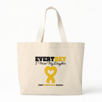 Childhood Cancer Every Day I Miss My Daughter Canvas Bag