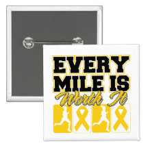 Childhood Cancer Every Mile is Worth It Pin