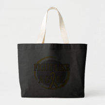Childhood Cancer Fight Like A Girl Circular Canvas Bags