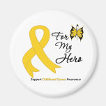 Childhood Cancer For My Hero Fridge Magnets