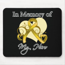 Childhood Cancer In Memory of My Hero Mousepads