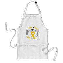 Childhood Cancer Ribbon For Awareness Apron