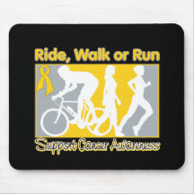 Childhood Cancer Ride Walk Run Mousepad