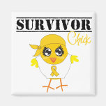 Childhood Cancer Survivor Chick Magnets