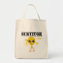 Childhood Cancer Survivor Chick Tote Bag
